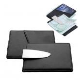 Money clip cu portcard, negru
